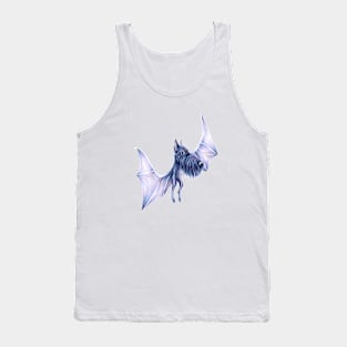 Purple Scottish Terrier dog bat Tank Top